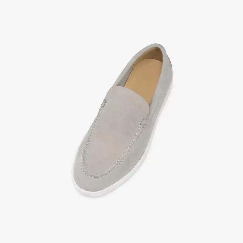 Navy Suede Slip-On Sneaker