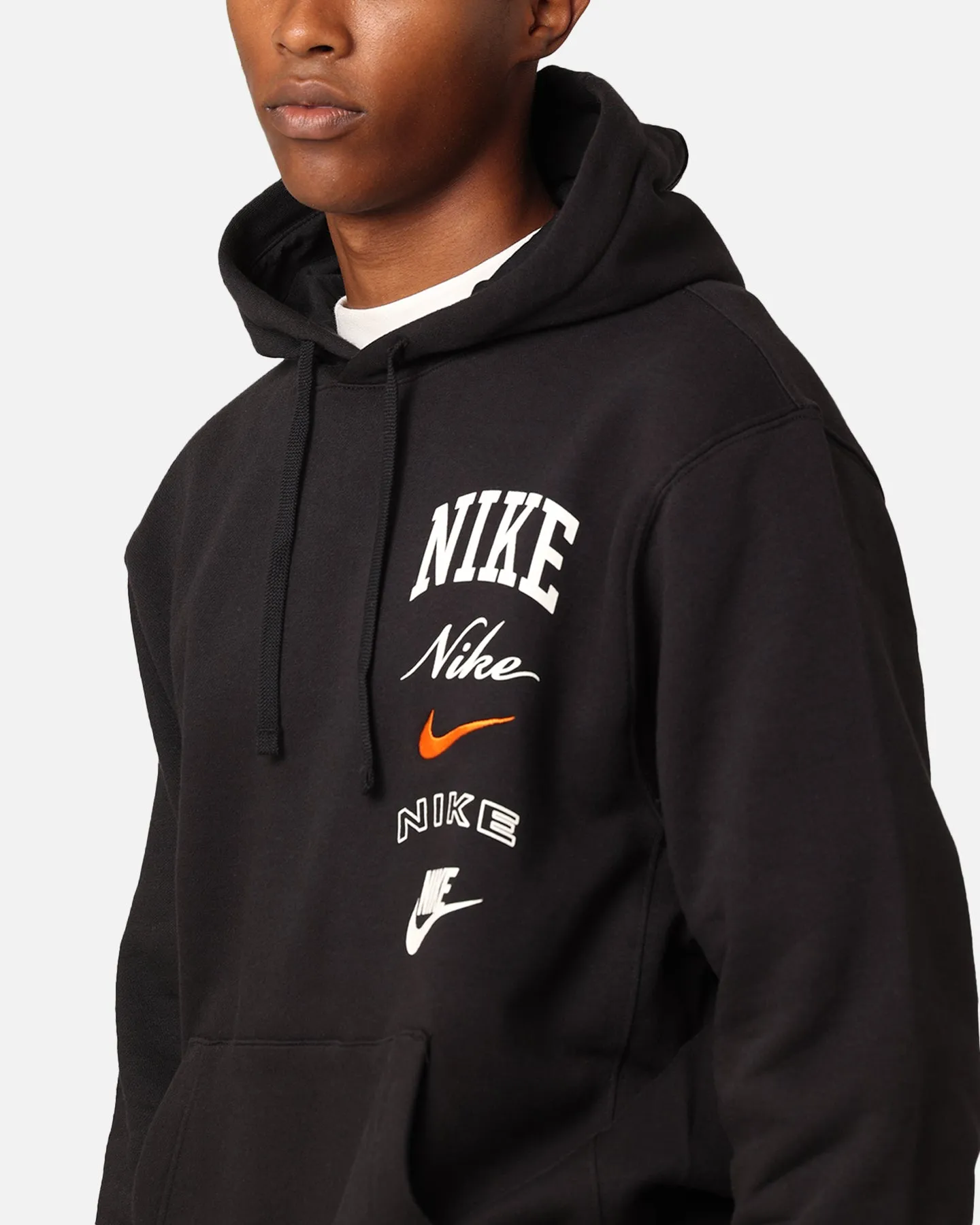 Nike Club Fleece Pullover Hoodie Black/Sail