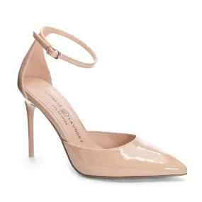 Nude Patent Pointed Toe Dolly Pump