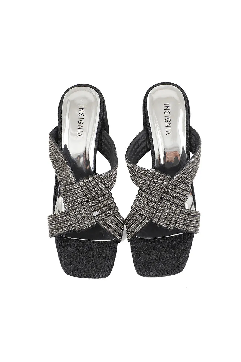 Party Wear Slip On I29253-Black