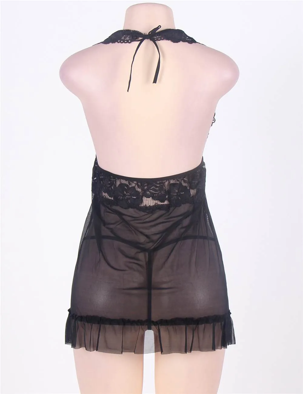 Provocative Black Lace Lingerie