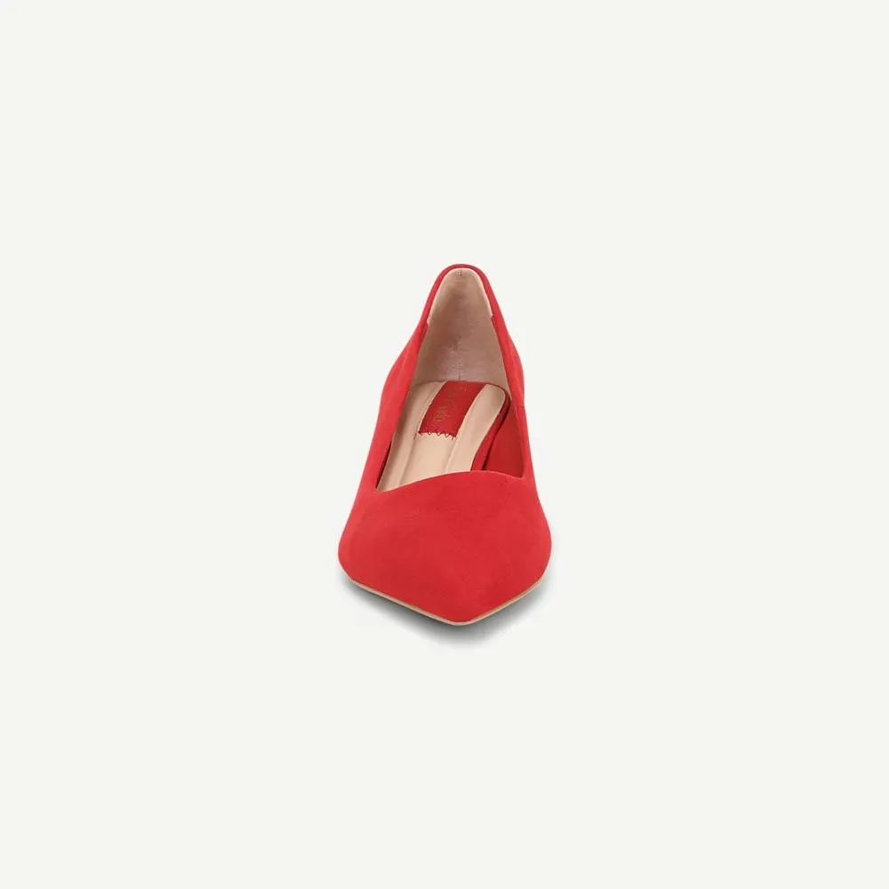 Racer Pump Red Suede Franco Sarto Pumps