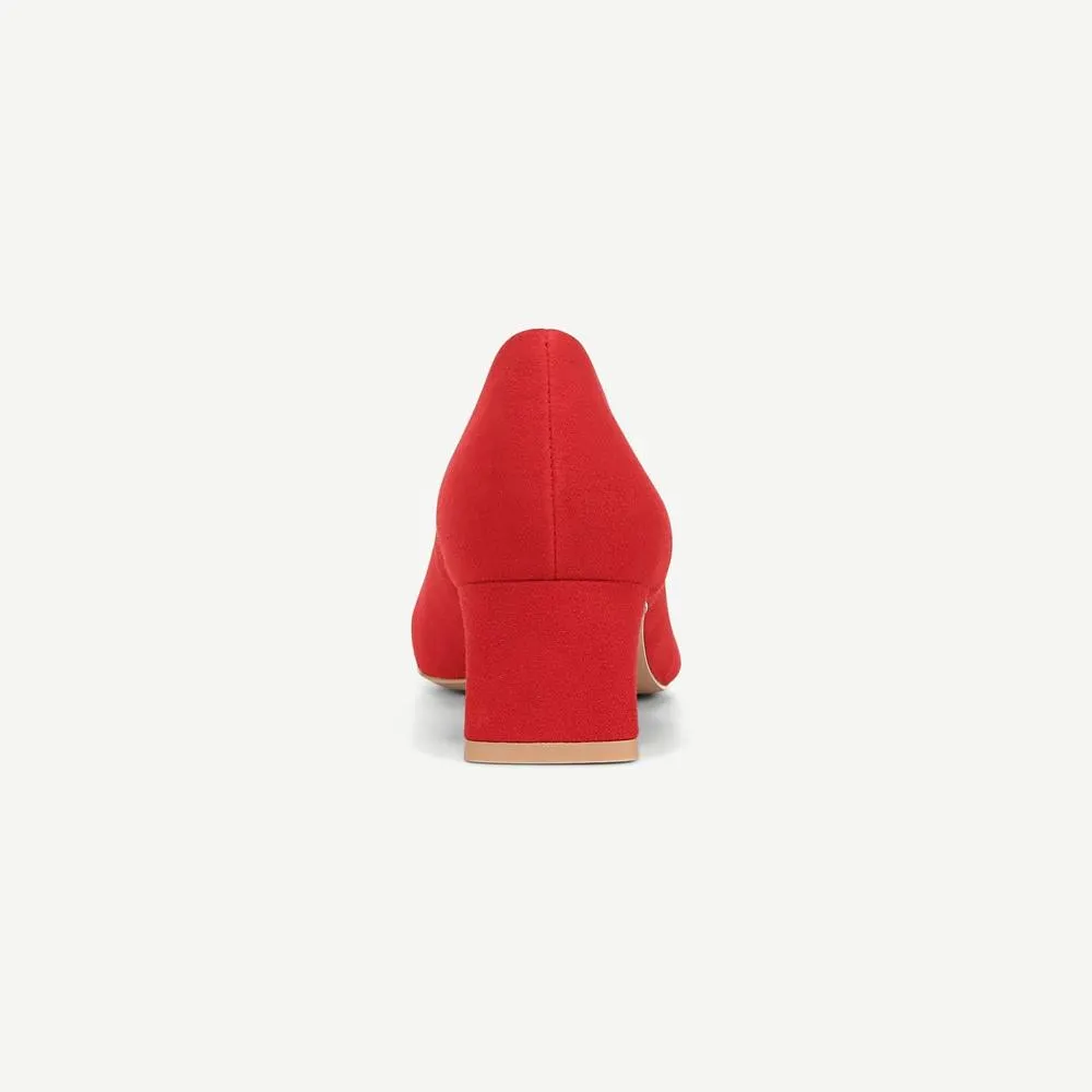 Racer Pump Red Suede Franco Sarto Pumps