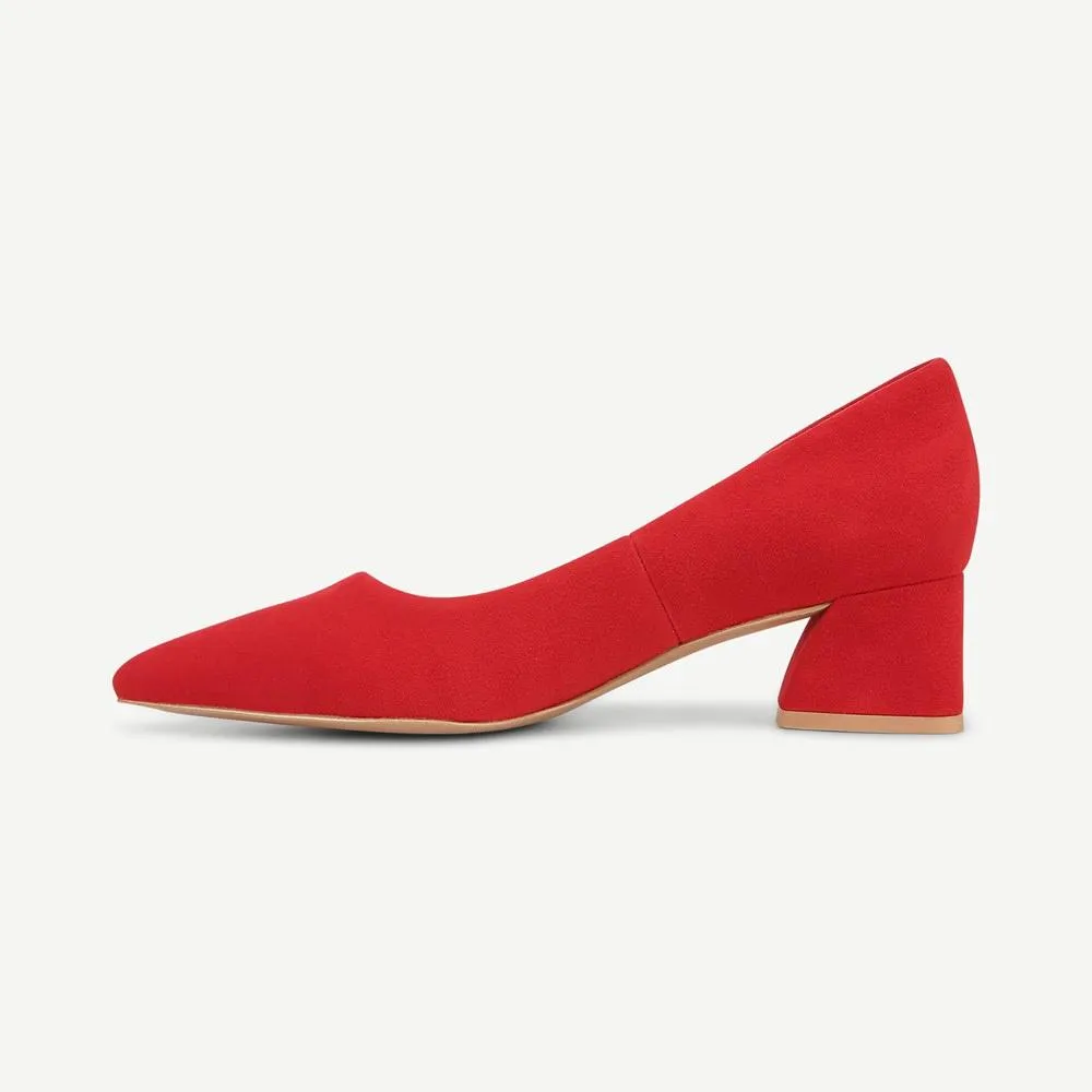 Racer Pump Red Suede Franco Sarto Pumps