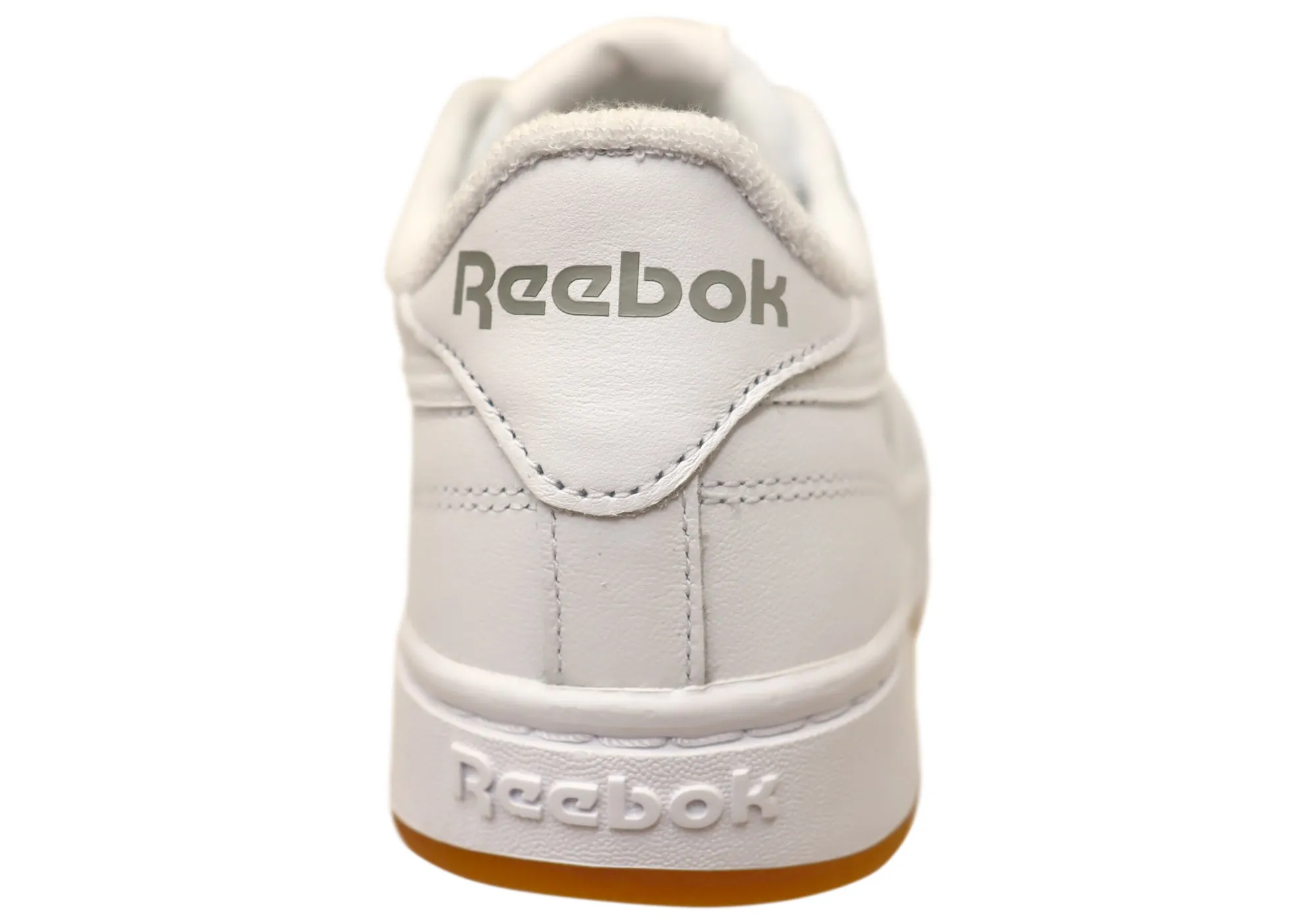 Reebok Club C Double Womens Comfortable Leather Lace Up Sneakers