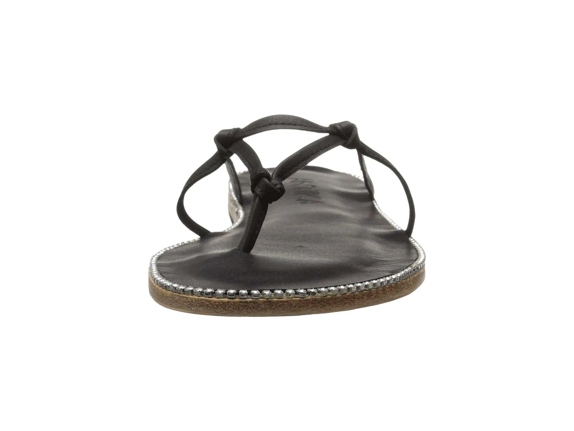 Rose Ave - Strappy Sandals With Swarovski Crystals | Black