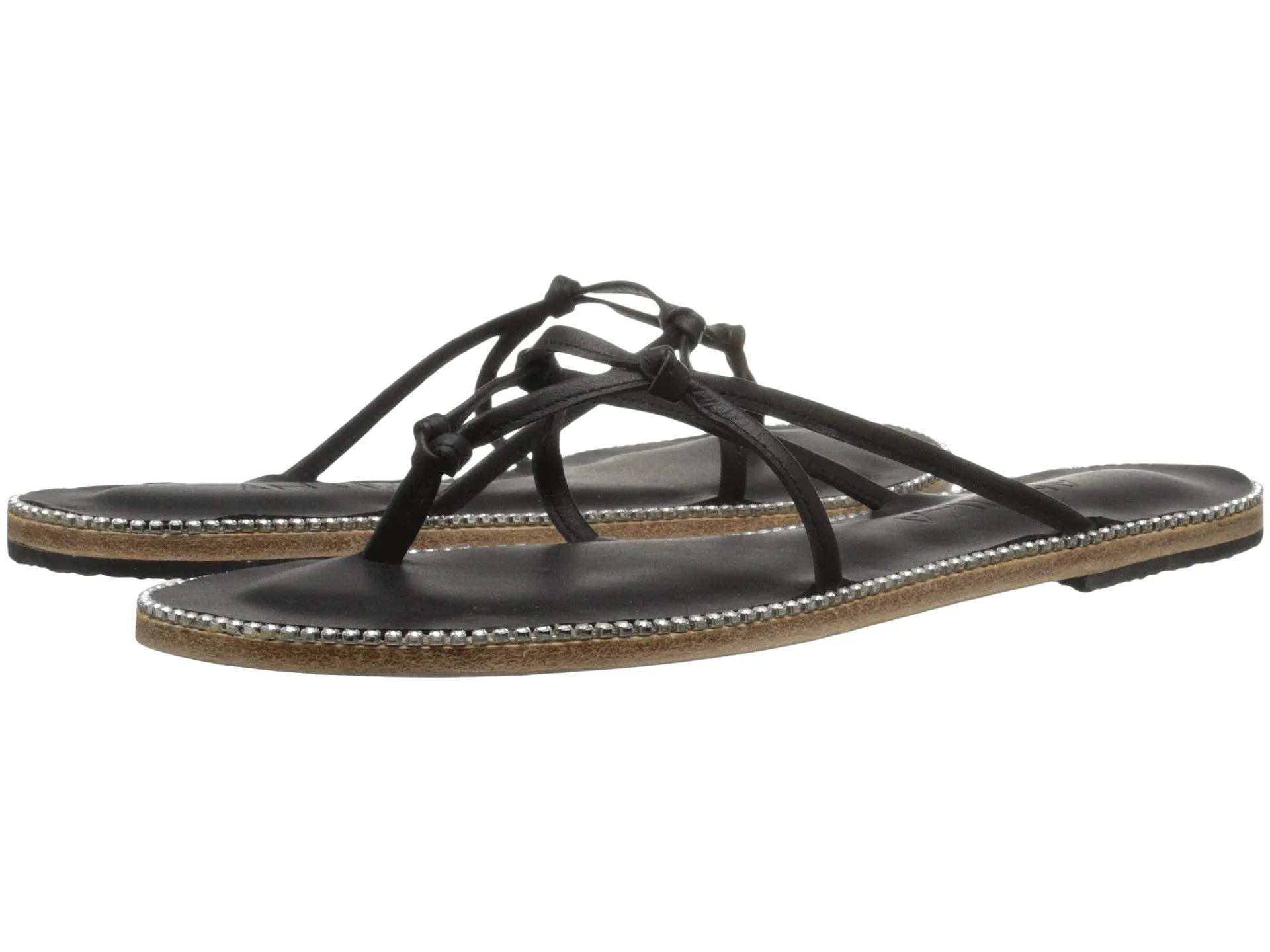 Rose Ave - Strappy Sandals With Swarovski Crystals | Black