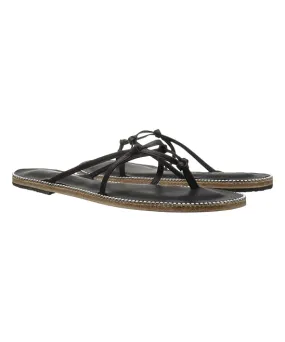 Rose Ave - Strappy Sandals With Swarovski Crystals | Black
