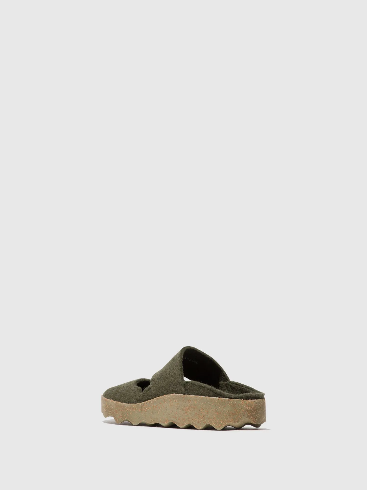 Round Toe Mules CANU MILITARY GREEN
