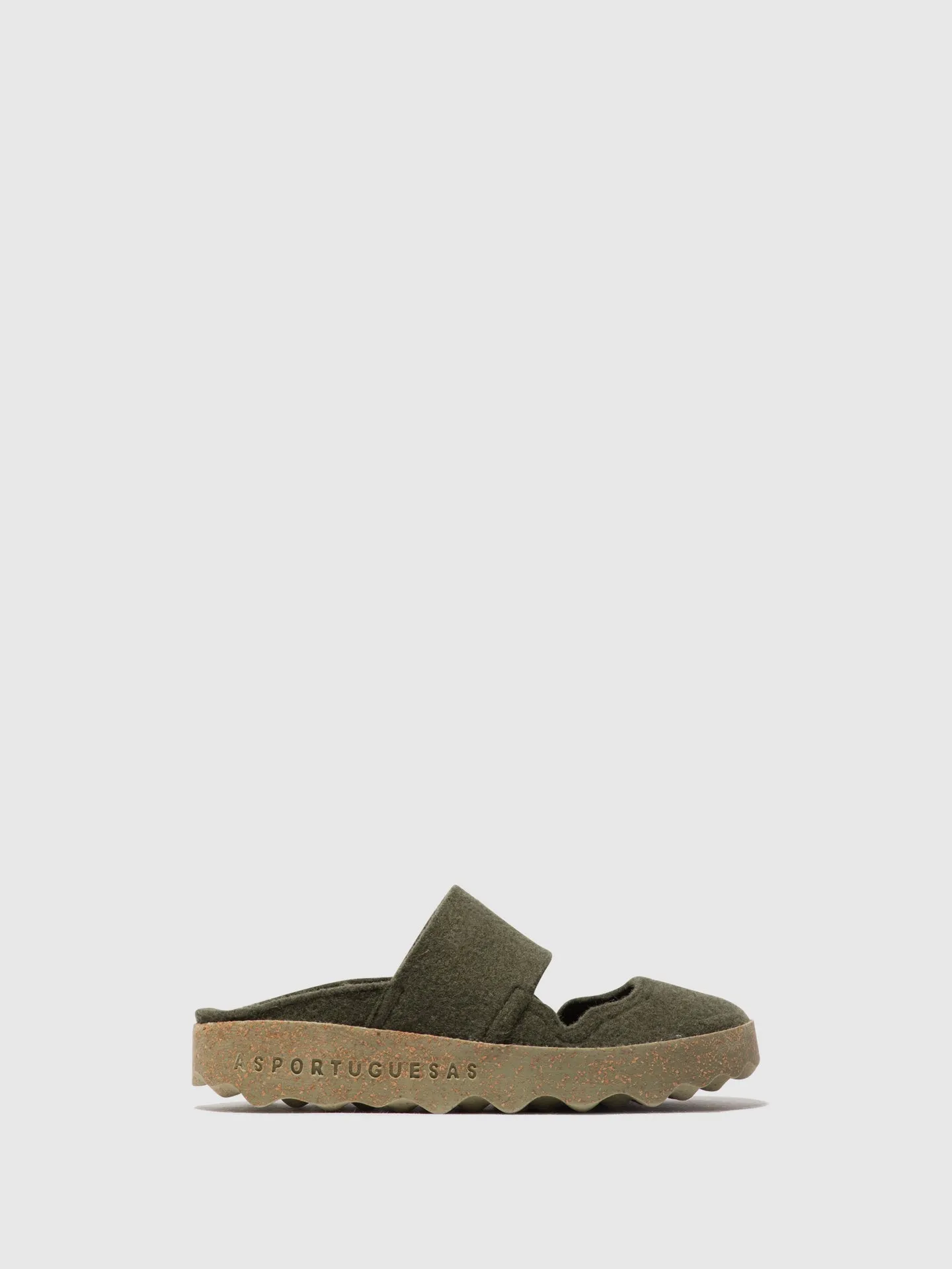 Round Toe Mules CANU MILITARY GREEN