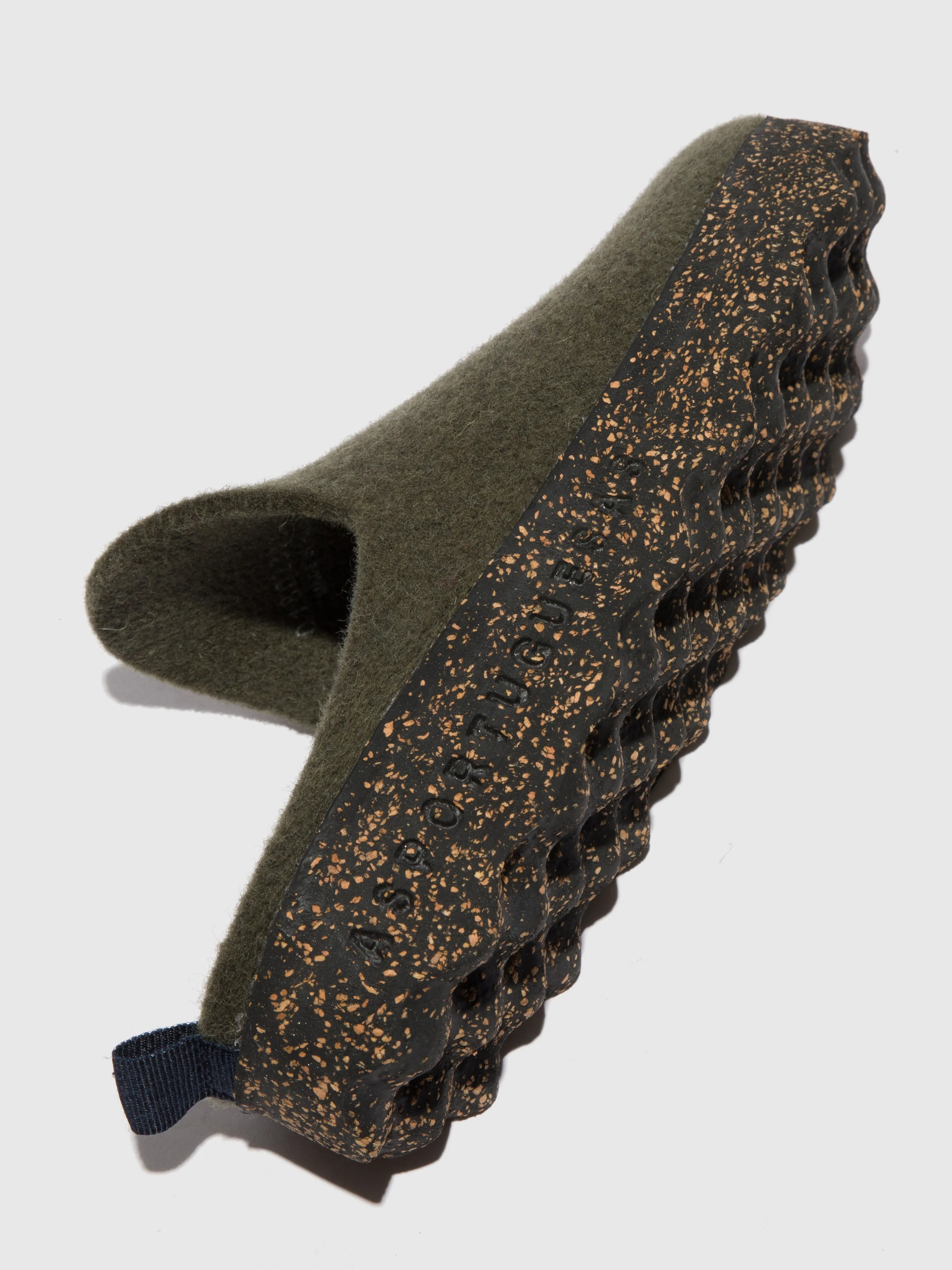 Round Toe Mules COME MILITARY GREEN