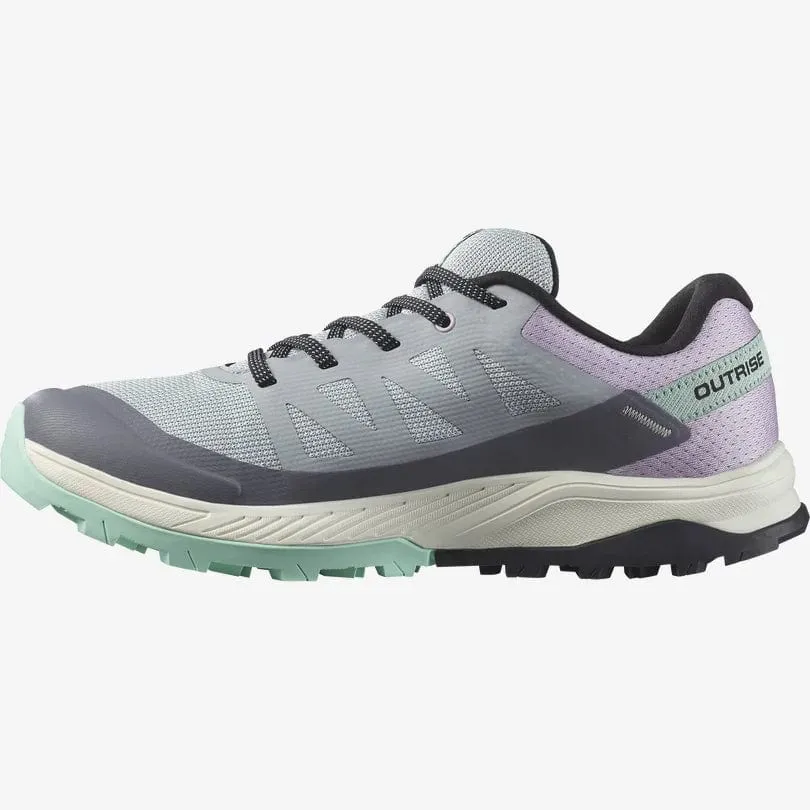 Salomon Women's Outrise Gore-Tex® Hiking Shoes- Quarry/ Orchid Bloom