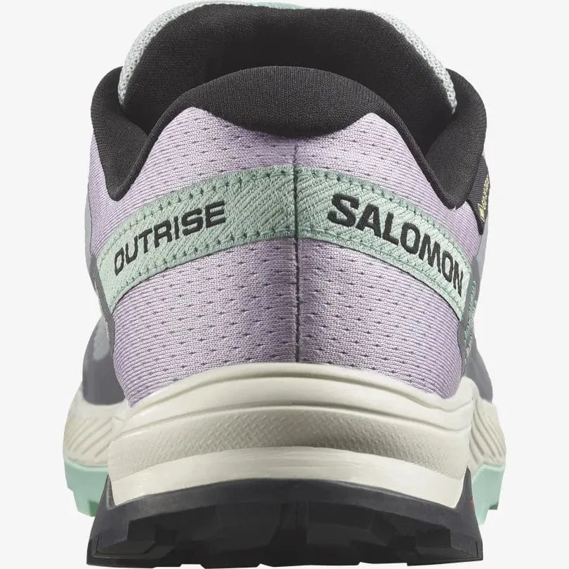 Salomon Women's Outrise Gore-Tex® Hiking Shoes- Quarry/ Orchid Bloom