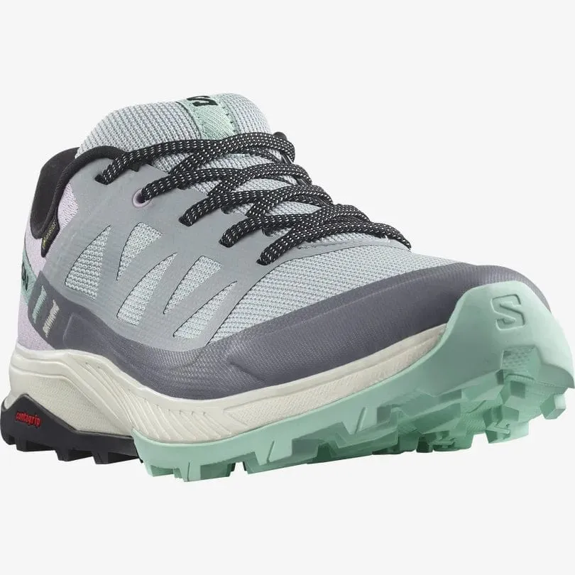 Salomon Women's Outrise Gore-Tex® Hiking Shoes- Quarry/ Orchid Bloom