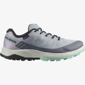 Salomon Women's Outrise Gore-Tex® Hiking Shoes- Quarry/ Orchid Bloom