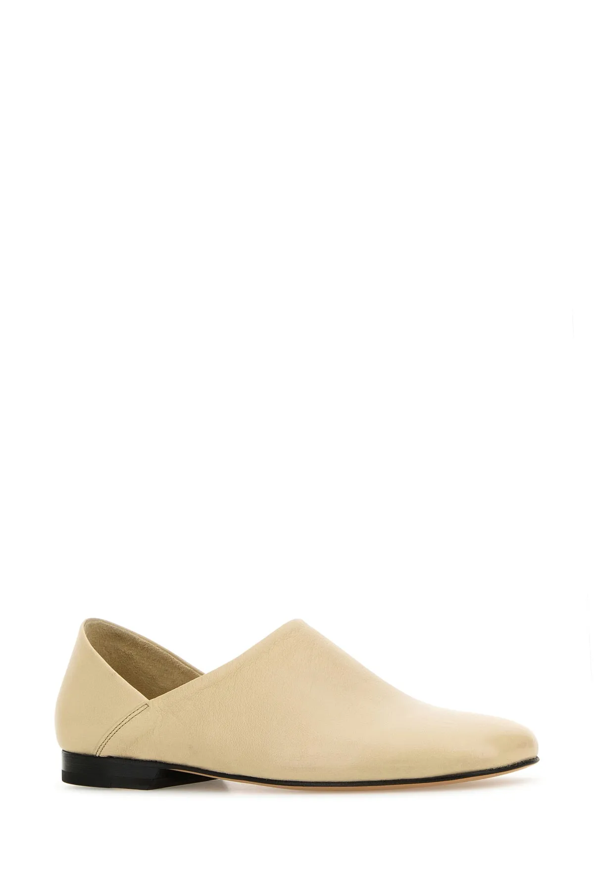 Sand leather loafers