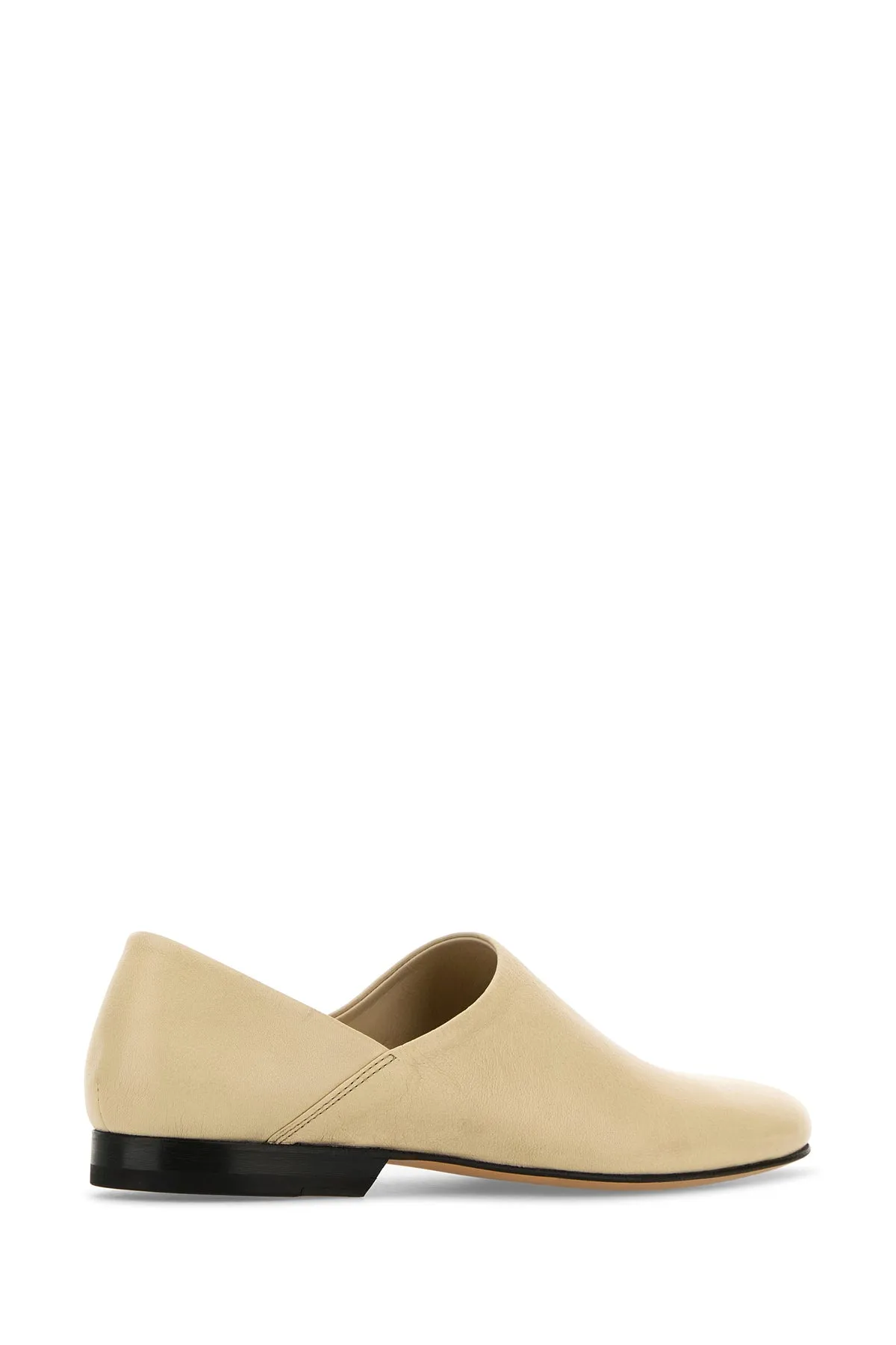 Sand leather loafers
