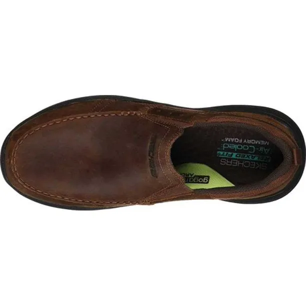 Skechers Men's Expended-Seveno Leather Slip on Moccasin slipon CDB