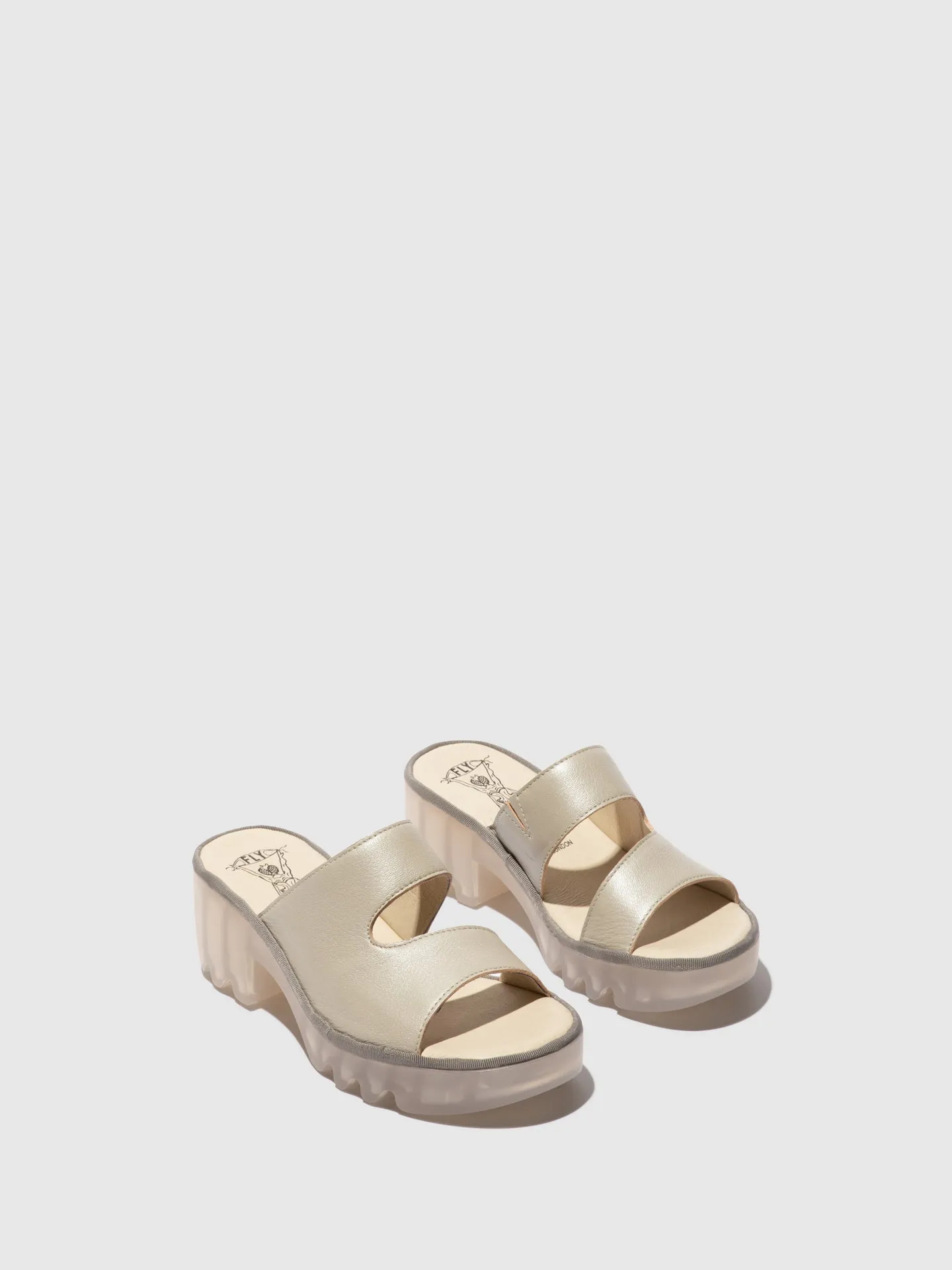 Slip-on Mules TECH493FLY SILVER