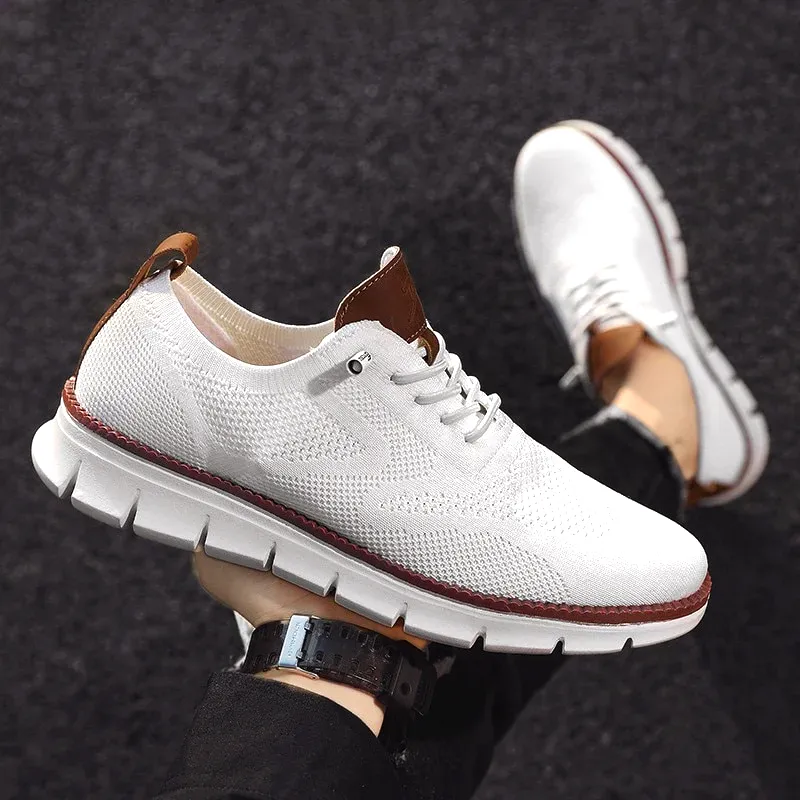 StrideCraft - Comfortable and Refined Breathable Men's Mesh Sneakers