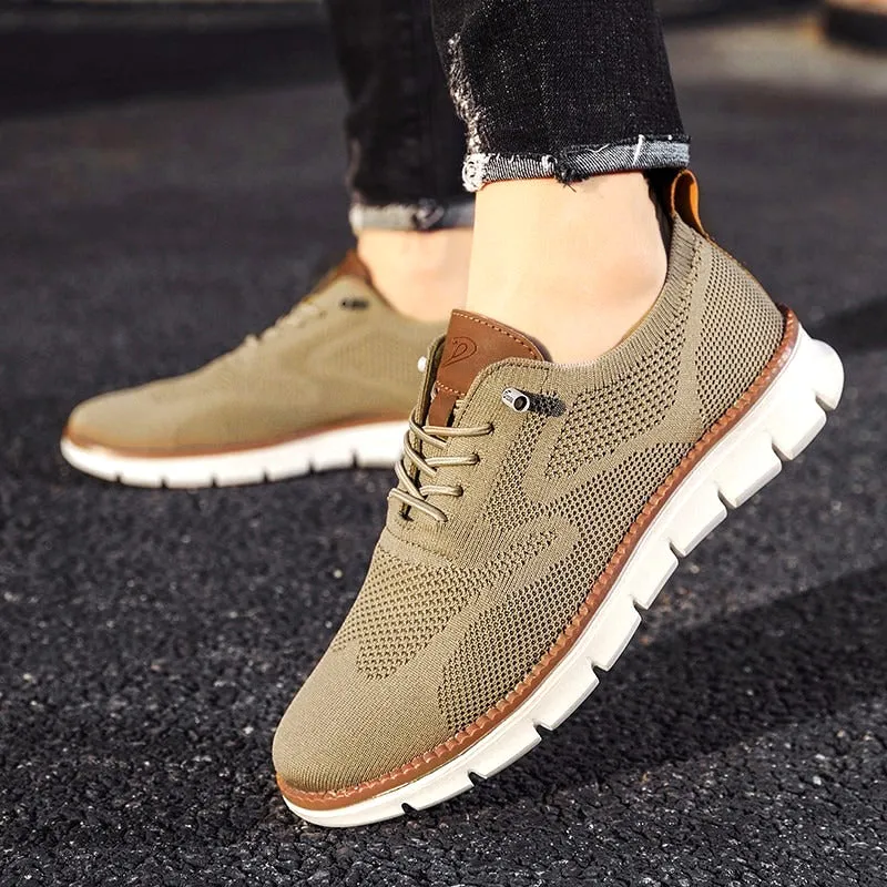 StrideCraft - Comfortable and Refined Breathable Men's Mesh Sneakers