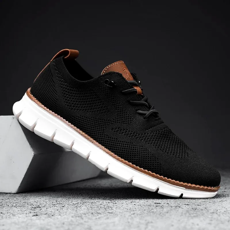 StrideCraft - Comfortable and Refined Breathable Men's Mesh Sneakers
