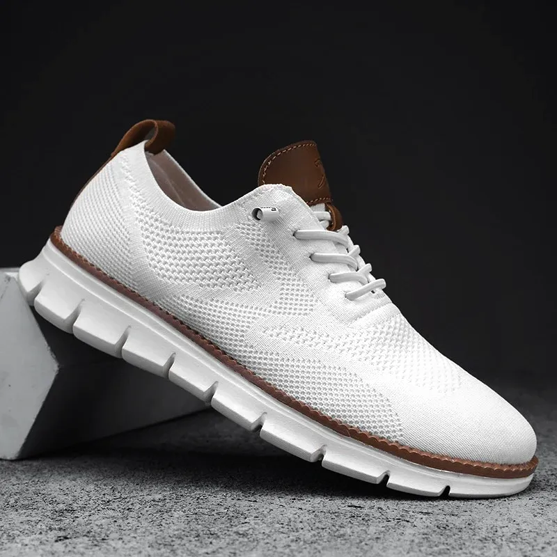 StrideCraft - Comfortable and Refined Breathable Men's Mesh Sneakers