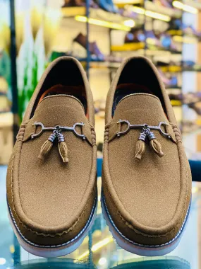 TASSEL BROWN CHUNKY LOAFERS