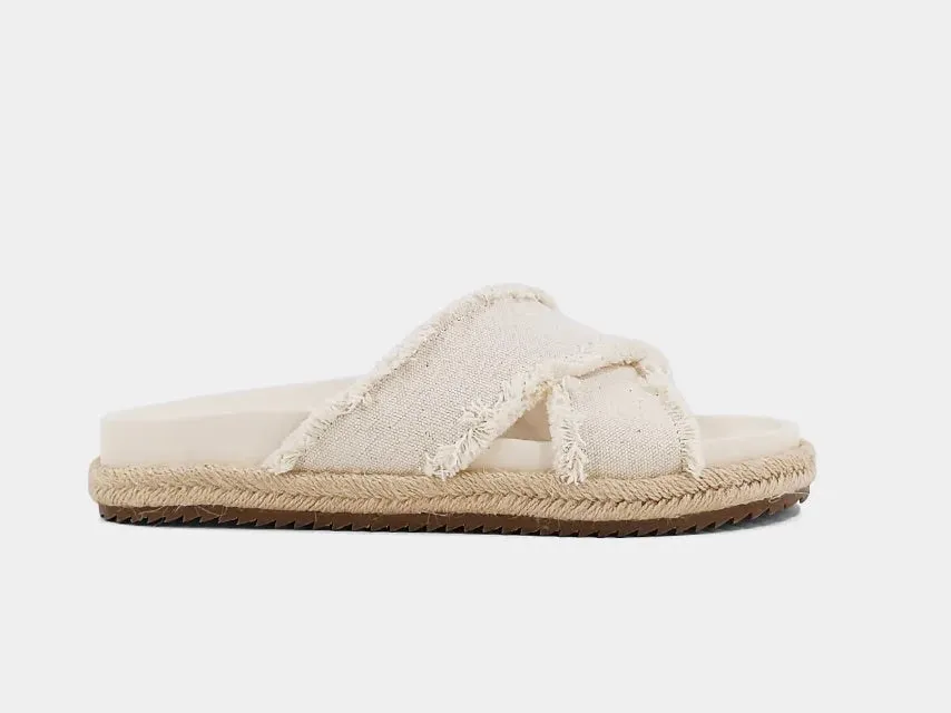 The Courtney Sandals Bone 7.5