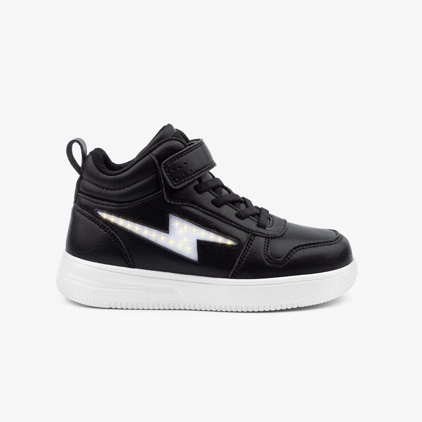 Unisex Black With Lights Hi-Top Sneakers Napa