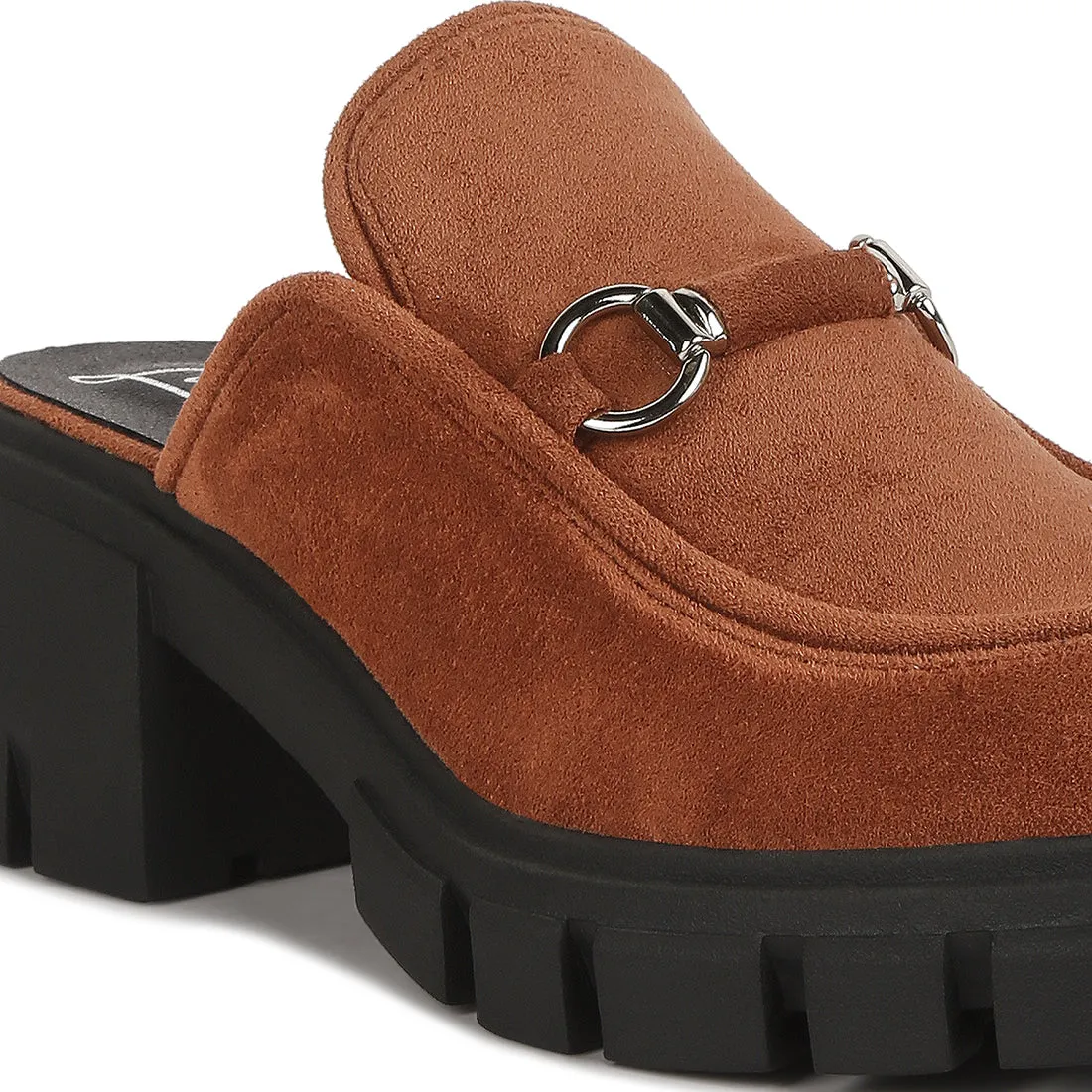 Velvet Slip On Mule