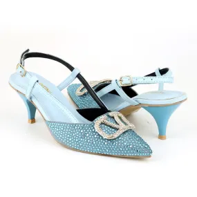VLOGO SIGNATURE PUMPS - LIGHT BLUE