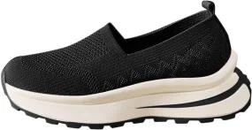 Women Mesh Sneakers Summer Slip On Sandals Orthopedic Sandals with Arch Support Comfortable Breathable Wide Width Walking Shoes