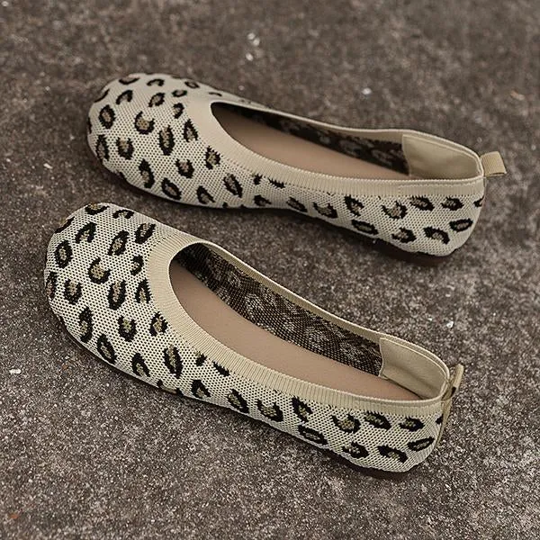 Women's Casual Striped Breathable Soft Flats 06861508S