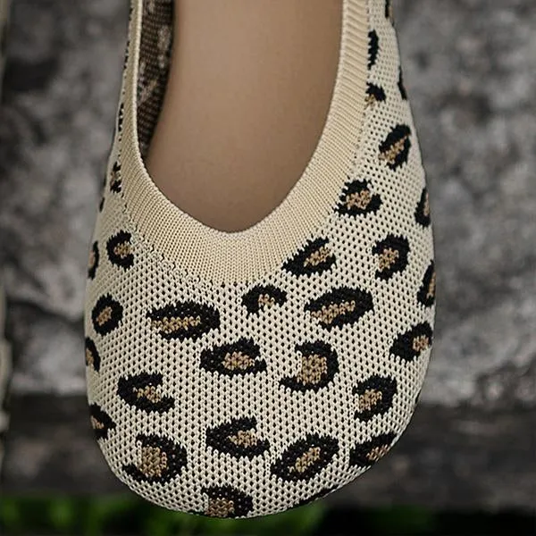 Women's Casual Striped Breathable Soft Flats 06861508S