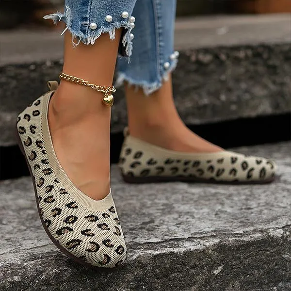 Women's Casual Striped Breathable Soft Flats 06861508S