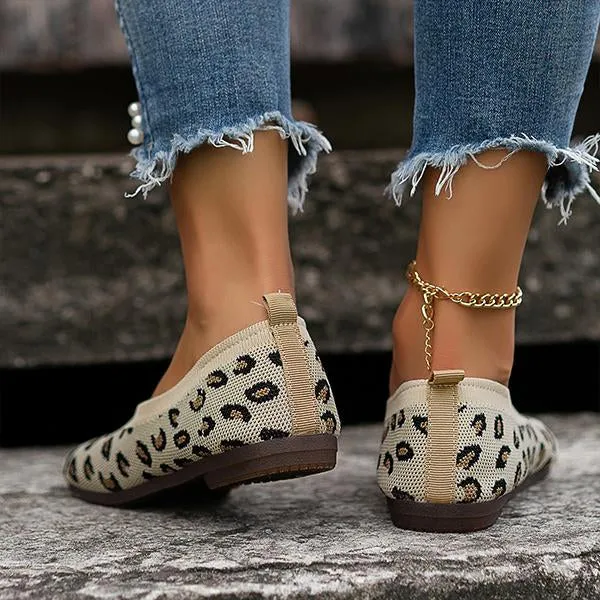Women's Casual Striped Breathable Soft Flats 06861508S