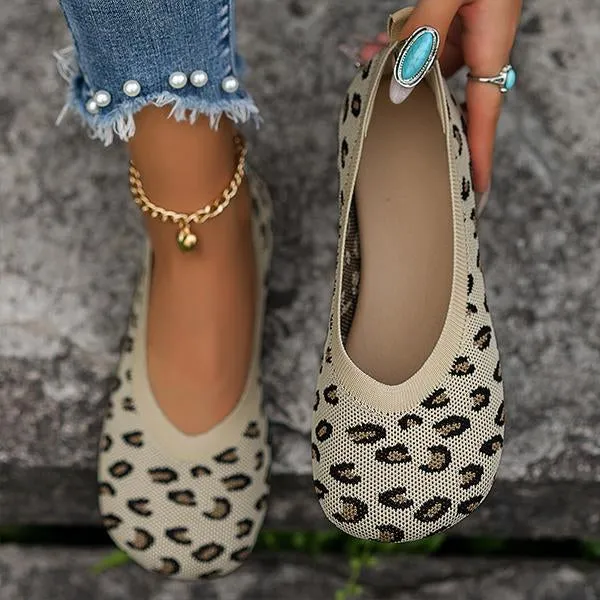 Women's Casual Striped Breathable Soft Flats 06861508S