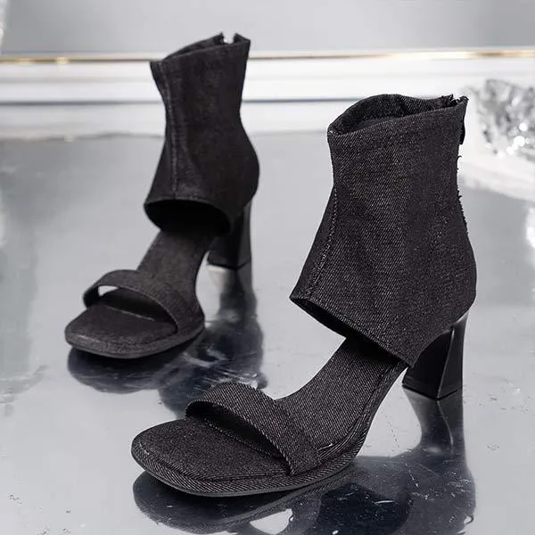 Women's Chunky Heel Peep Toe Sandals - Stylish and Comfortable 44270847C