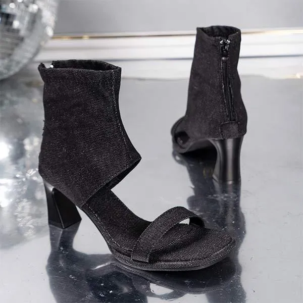 Women's Chunky Heel Peep Toe Sandals - Stylish and Comfortable 44270847C