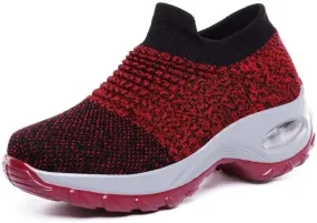 Women's Concise Breathable Slip On Walking Shoes for Street Shopping