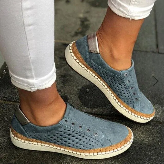 Women's Shoes - Women's Fashion Mesh Flats Breathable Casual Shoes