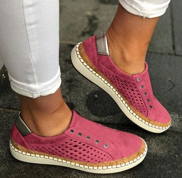Women's Shoes - Women's Fashion Mesh Flats Breathable Casual Shoes