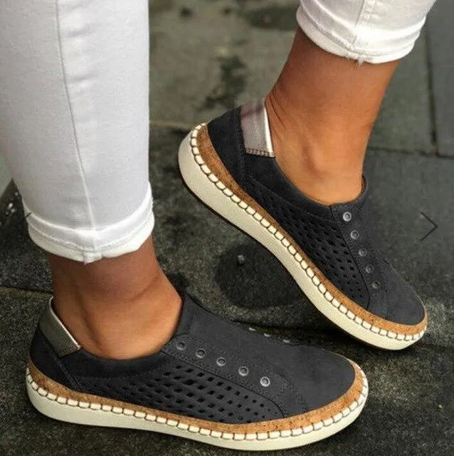 Women's Shoes - Women's Fashion Mesh Flats Breathable Casual Shoes