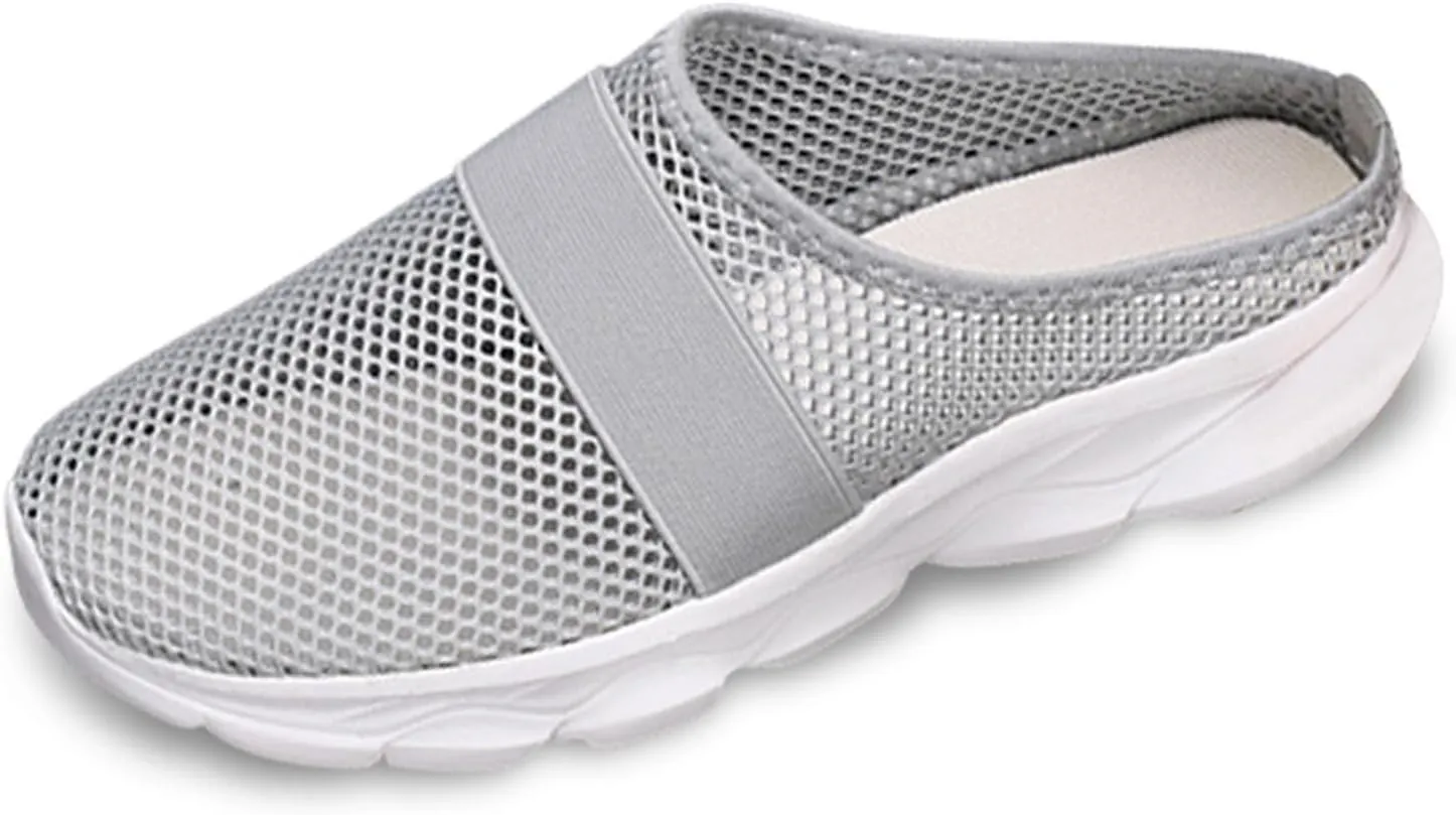 Women's Slip On Slippers Summer Spring Closed Toe Comfortable Breathable Mules for Casual Walking Outdoor Leisure