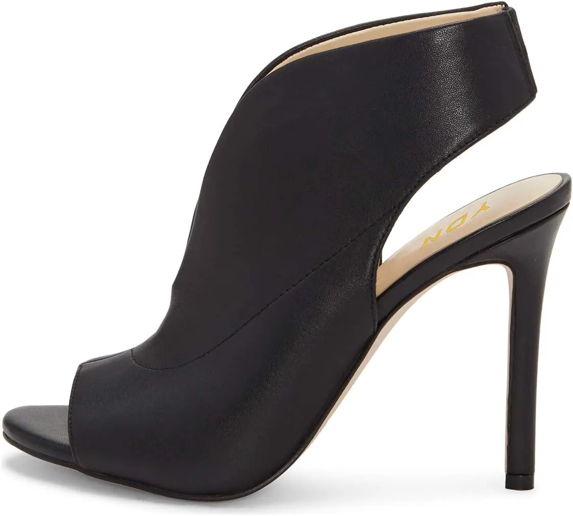 YDN Women's Chic Slingback Peep Toe Stiletto High Heel Sandals Ankle Boots Cutout Party Office Shoe Size 4-15 US