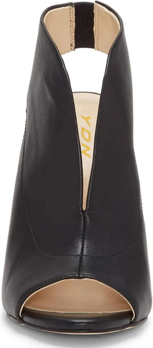 YDN Women's Chic Slingback Peep Toe Stiletto High Heel Sandals Ankle Boots Cutout Party Office Shoe Size 4-15 US